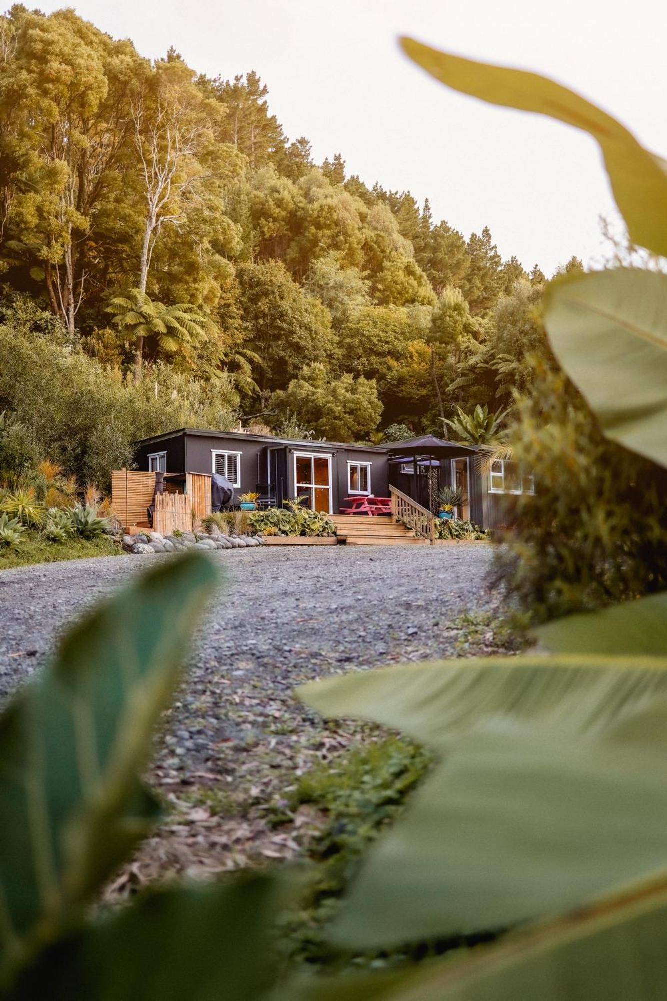Kaitake Kabana - Unique, Off-Grid, Studio Retreat Oakura 외부 사진
